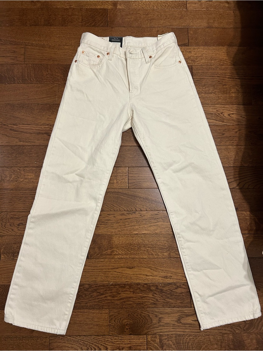 Levi’s White Straight-Leg Jeans
